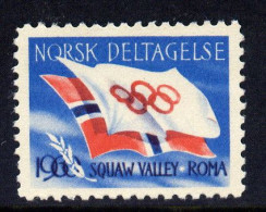 Norvège Vignette Drapeaux JO 60 ** - Zomer 1960: Rome