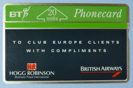 UK - Great Britain - Landis & Gyr - BTP018 - Hogg Robinson - British Airways - 128K - Mint - BT Promozionali