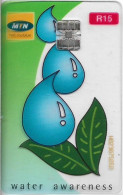 S. Africa - MTN - Transparent Cards - Water Awareness, 2002, 15R, 100.000ex, Used - Sudafrica