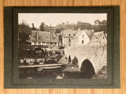 Dinan - Photo Ancienne - Le Pont De La Rance - Bureau De Tabac - Format Photo 17,5x22 Cm - Dinan