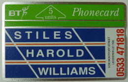 UK - Great Britain - Landis & Gyr - BTP028 - Stiles Harold Williams - Leicester - 130K - Mint - BT Werbezwecke