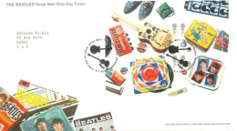 GREAT BRITAIN  - 2007, FIRST DAY COVER STAMPS SHEET OF THE BEATLES. - Covers & Documents