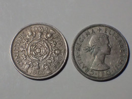 Grande Bretagne Great Britain GRANDE BRETAGNE - 2 SHILLINGS 1963 - Elizabeth II - KM 906 - J. 1 Florin / 2 Schillings