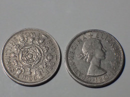 Grande Bretagne Great Britain GRANDE BRETAGNE - 2 SHILLINGS 1966 - Elizabeth II - KM 906 - J. 1 Florin / 2 Schillings