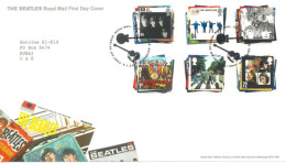 GREAT BRITAIN  - 2007, FIRST DAY COVER STAMPS OF THE BEATLES. - Lettres & Documents