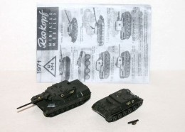 ROSKOPF HO - CHASSEUR CHAR MISSILE SS11 + LEOPARD TANK COMBAT ALLEMAND MILITAIRE, MODELE REDUIT MILITARIA (1712.55) - Carri Armati