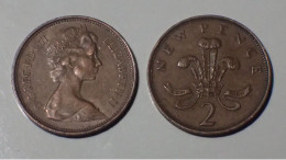 Monnaie, Grande-Bretagne, Elizabeth II, 2 New Pence 1971 Km 916 - 2 Pence & 2 New Pence