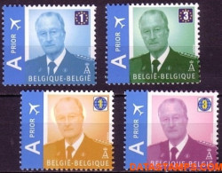 België 2009 - Mi:3913/3916, Yv:3848/3851, OBP:3867/3870, Stamp - XX - King Albert II Mvtm - Nieuw Frankeringssysteem - 1993-2013 Koning Albert II (MVTM)