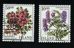 1988 Flowers  Michel IS 689 - 690 Stamp Number IS 663 - 664 Yvert Et Tellier IS 642 - 643 Used - Oblitérés