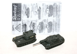 ROSKOPF HO - M 109 G OBUSIER AUTOMOTEUR USA + LEOPARD CHAR, TANK COMBAT ALLEMAND, MODELE REDUIT MILITARIA (1712.58) - Tanks