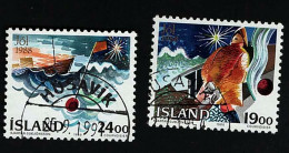 1988 Christmas Michel IS 695 - 696 Stamp Number IS 669 - 670 Yvert Et Tellier IS 648 - 649 Used - Used Stamps