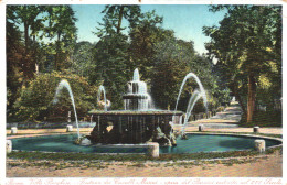 ROME, VILLA BORGHESE, FONTANA DEI CAVALLI MARINI, FOUNTAIN, PARK, ITALY - Parken & Tuinen