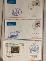 Wien Hamburg Wien UNO 1987 - Pan Am - 1er Vol Flight Erstflug - ONU Gorch Fock - First Flight Covers