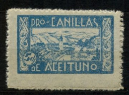 EMISIONES LOCALES , MÁLAGA - CANILLAS DE ACEITUNO , FES. 1 ** - Spanish Civil War Labels