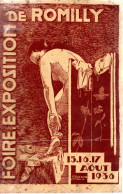 AUBE  -  FOIRE EXPOSITION DE ROMILLY-SUR-SEINE  -  Août 1936  -  Exposition Artistique - Champagne - Ardenne