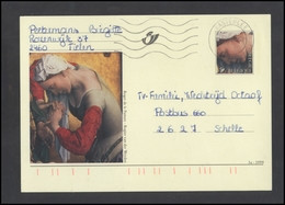 BELGIUM Postal History Stamped Stationery Post Card BE PC 04 Classic Art Painting ROGIER Van Der WEYDEN - Storia Postale