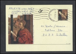 BELGIUM Postal History Stamped Stationery Post Card BE PC 05 Classic Art Painting ROGIER Van Der WEYDEN - Cartas & Documentos