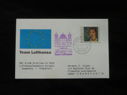 Lettre Premier Vol First Flight Cover Augsburg Frankfurt Lufthansa / Augsburg Airways 1997 - Eerste Vluchten