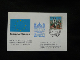 Lettre Premier Vol First Flight Cover Frankfurt Augsburg Lufthansa / Augsburg Airways 1997 - First Flight Covers