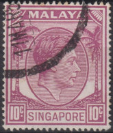 1950 Singapur - Malaya ° Mi:SG 9C, Sn:SG 9a, Yt:SG 9(B), King George VI - Singapur (...-1959)