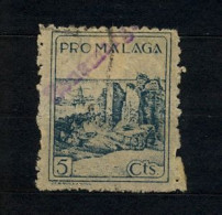 EMISIONES LOCALES , MÁLAGA - BENAMARGOSA , FES. 67 CANC. , SELLOS SOBRECARGADOS CON EL NOMBRE DE LA LOCALIDAD - Spanish Civil War Labels