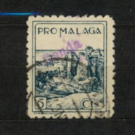 EMISIONES LOCALES , MÁLAGA - RONDA , FES. 126 CANC. , SELLOS SOBRECARGADOS CON EL NOMBRE DE LA LOCALIDAD - Spanish Civil War Labels