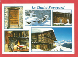 Delcampe - C.P.M.( 74 ) « Env De MORZINE » Le Chalêt Savoyard En Hiver - Jolie Multi-Vues Générales   X2phots - Morzine