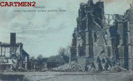 Delcampe - LASSIGNY DURCH FRANZÖSISCHE ARTILLERIE ZERSTÖRTE KIRCHE - Lassigny
