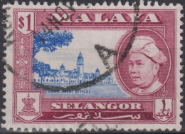 1957 Malaya > Selangor ° Mi:MY-SE 87, Sn:MY-SE 110, Yt:MY-SE 75, Views Of Malaya And Sultan Hisamud-din Alam Shah - Selangor