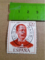 LITERATOS ESPAÑOLES, JOSÉ MARÍA GABRIEL Y GALÁN 3,5 Pesetas - Used Stamps