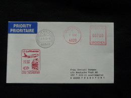 Lettre Premier Vol First Flight Cover Linz Frankfurt Lufthansa 1997 - Premiers Vols