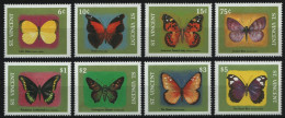 St. Vincent 1989 - Mi-Nr. 1343-1350 ** - MNH - Schmetterlinge / Butterflies - St.Vincent (1979-...)