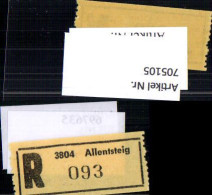 705105 Einschreibezettel Rekozettel R-Zettel Allentsteig - Other & Unclassified