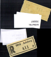 705097 Einschreibezettel Rekozettel R-Zettel Salzburg - Autres & Non Classés
