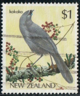 Nouvelle-Zélande 1985 Yv. N°895 - Kokako (Callaeus Cinerera) - Oblitéré - Usati