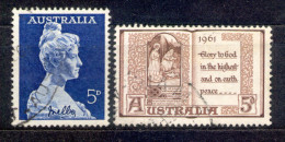 Australia Australien 1961 - Michel Nr. 314 - 315 O - Oblitérés