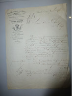 Bruxelles 1873, Facture Autographe JAUBERT, Mercerie, Dépôt De Gambs, Troyes, Et Orrs, Glasgow ; VP 02 - Kleidung & Textil