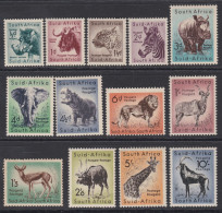 South Africa 1954 SG (151-163) Wildlife Full MNH Short Set Of 13 Cv £32 - Unused Stamps