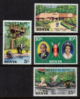 W034 Kenya 1977 Queen Elizabeth II, Silver Jubilee Complete Set - MNH - Kenia (1963-...)