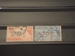 BERMUDA - 1956 ANNIVERSARIO/UCCELLO......2 VALORI - TIMBRATO/USED - Bermuda