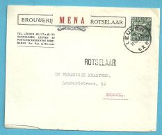 768 Op Brief BROUWERIJ MENA (Brasserie) Stempel LEUVEN Met Naamstempel (griffe D'origine) ROTSELAAR - 1948 Esportazione