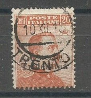 Italy Italia Trentino Sassone 23 Used 1918 Venezia Tridentina - Trentino