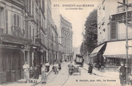 FRANCE - Nogent Sur Marne - La Grande Rue - Sidecar - Carte Postale Ancienne - Nogent Sur Marne