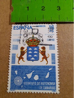 ESTATUTOS DE AUTONIMIA- COMUNIDAD DE CANARIAS 16ptas - Used Stamps