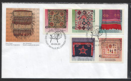 1993  Handcrafted Textiles Booklet Stamps  Sc 1461-5 - 1991-2000