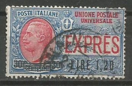 Italy Italia Espresso Sassone 5 Used 1921 Express - Eilsendung (Eilpost)