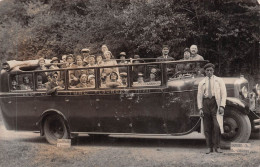 Carte Postale Photo BUS-AUTOBUS-CAR-CAMION-VOITURE-TRANSPORT Service LES CARS TURC Lourdes Tél. 2-31-Août 1931 - Buses & Coaches