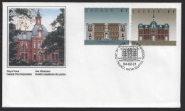 1994 $1 And $2 Architecture Definitives  Sc 1375-6 On Snigle FDC - 1991-2000