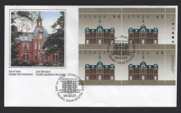 1994  $2 Architecture Definitive  Normal School Truro NS Plate Block Of 4 Sc 1376 - 1991-2000