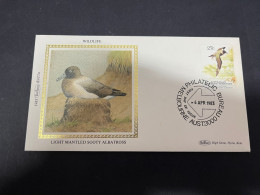 3-1-2024 (4 W 12) Australia AAT FDC (1983) Benham BAT1A +1 B (2 Gold FDC) With Insert (Wildlife) - FDC